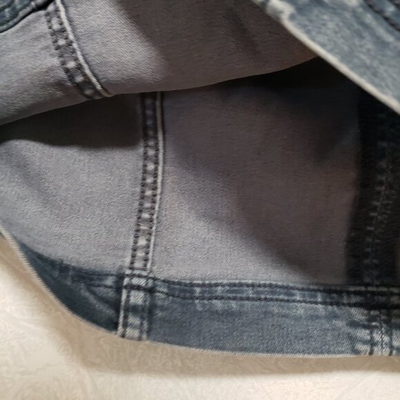 Free People Modern Femme Dark Blue Wash Denim Mini Skirt - Picture 8 of 9